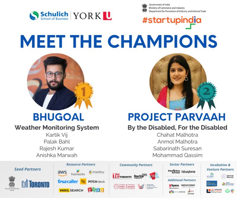 A GLOBAL INITIATIVE BETWEEN – SCHULICH SCHOOL OF BUSINESS AND STARTUP INDIA